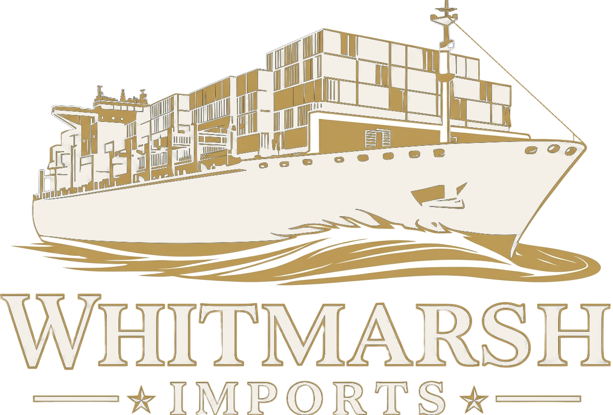 Whitmarsh Imports cargo ship emblem